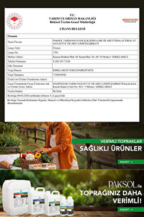 Kalsiyumlu Sıvı Gübre Kalsibormix 1 Litre