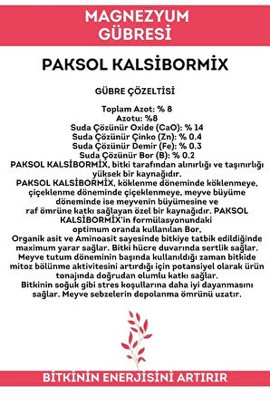 Kalsibormix Kalsiyumlu Sıvı Gübre 20 Litre