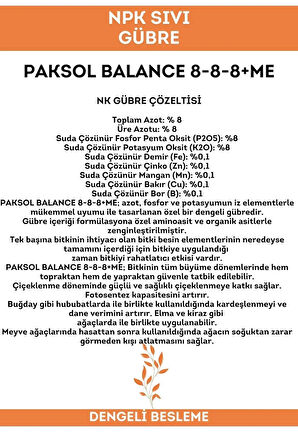 Salatalık Için Azotlu Npk Sıvı Gübre 1 Litre
