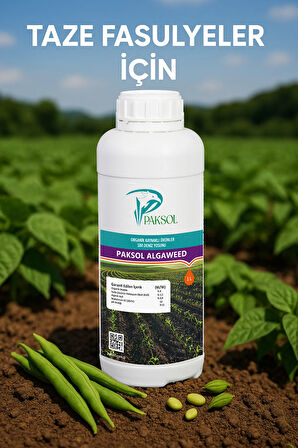 Taze Fasulyeler İçin Deniz Yosunlu Organik Sıvı Gübre Algaweed 1 Litre