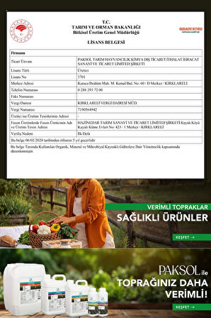 Calnit Kalsiyumlu Domates Için Sıvı Gübre 1 Litre