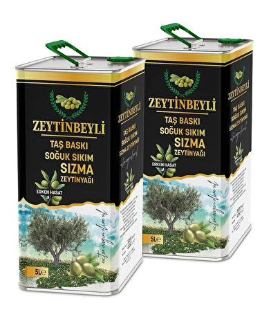 Zeytinbeyli 10 Lt Taş Baskı Soğuk Sıkım Natürel Sızma Zeytinyağı