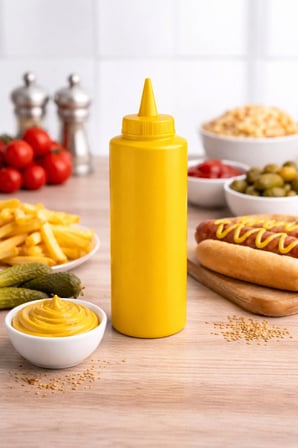 Sosluk Sıkma Şişesi 250 ML BPA Free Hardal Sos Şişesi Endüstriyel Kullanım