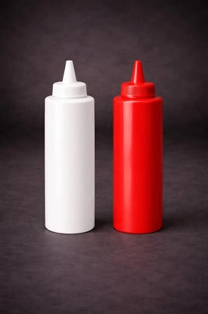 Ketçap Mayonez Sosluk Sıkma Şişesi 250 ML BPA Free 2li Set