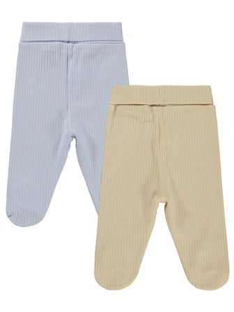 Minidamla Patikli Basic 2'li set 3-9 Ay Tek Alt Bebe - Mavi