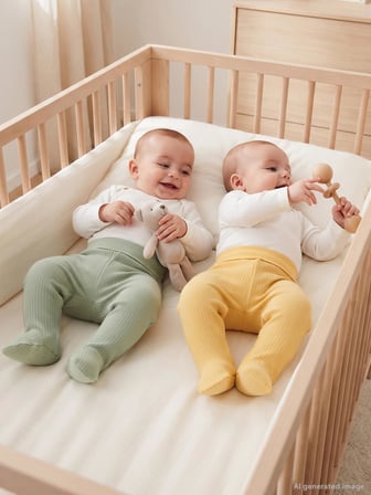 Minidamla Patikli Basic 2'li set 3-9 Ay Tek Alt Bebe - Yeşil