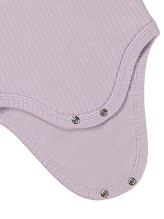 Minidamla Kısa Kol Basic 3'lü set 1-18  Ay Çıtçıtlı Badi - Pembe