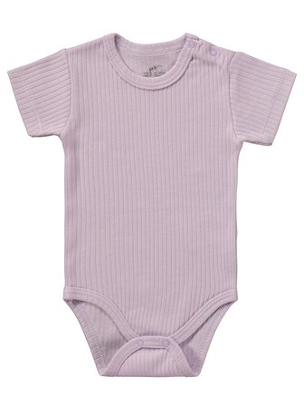 Minidamla Kısa Kol Basic 3'lü set 1-18  Ay Çıtçıtlı Badi - Pembe