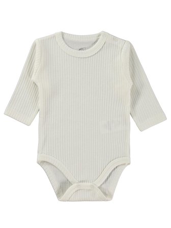 Minidamla Uzun Kol Basic 3'lü set 1-18 Ay Çıtçıtlı Badi - Pembe