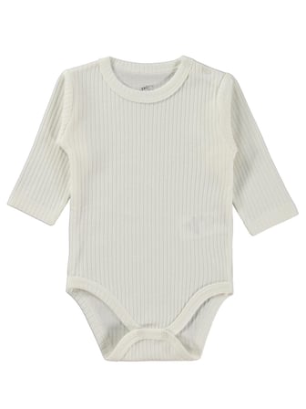 Minidamla Uzun Kol Basic 3'lü set 1-18 Ay Çıtçıtlı Badi - Pembe