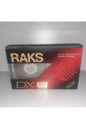 DX 90 Boş Kaset (Jelatininde Sıfır Orjnal Dönem Baskı Kaset)