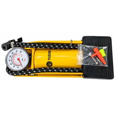 TUDOR TD-777 KALIN PİSTON AYAK POMPASI – PEDALLI LASTİK ŞİŞİRME POMPASI