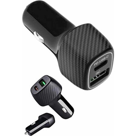 ACR CR-01 Oto Çakmaklık Şarj Cihazı – 38W Maks Hızlı Şarj (USB-A ve USB-C PD Destekli)