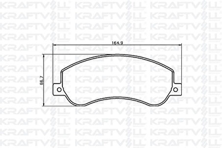 Ford Fren Balatası On Transıt V347 06 > V347 155ps 11 > Vw Amarok 2.0tdi 10 > - Kraftvoll 07010046