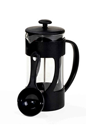 French Press Bitki Çayı & Kahve Demliği 350 ml Ölçek Kaşıklı