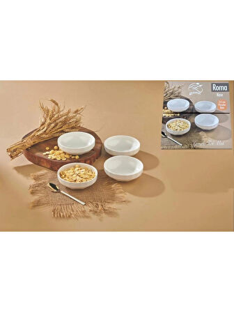 Cooker Yuvarlak Porselen Kase Seti 14 cm 4'lü