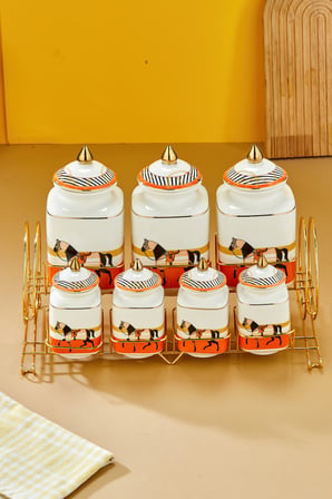 Cooker Hürrem 7'li Standlı Baharat Saklama Seti CKR3779