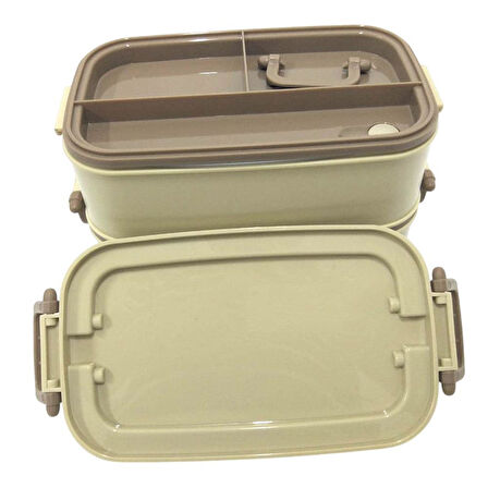 Cooker Çelik Hazneli İkili Taşıma-Saklama Kabı Yk1559