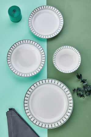 Cooker Olive 24 Parça Porselen Yemek Takımı CKR4239