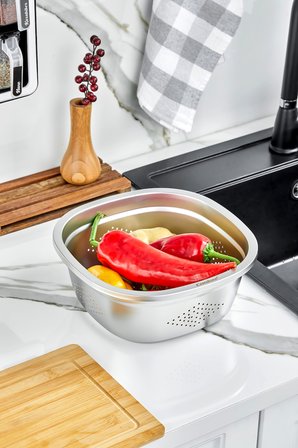 Cooker MaxFlow 26 cm Çelik Süzgeç YK1872