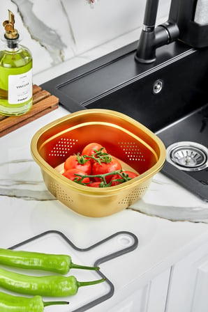 Cooker MaxFlow 24 cm Çelik Süzgeç YK1871