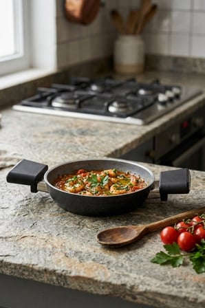 Cooker Cliff 18 cm Seramik Kaplama Sahan Siyah CKR4642