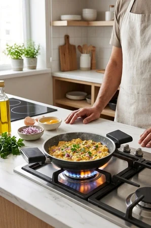 Cooker Cliff 20 cm Seramik Kaplama Sahan Siyah CKR4640
