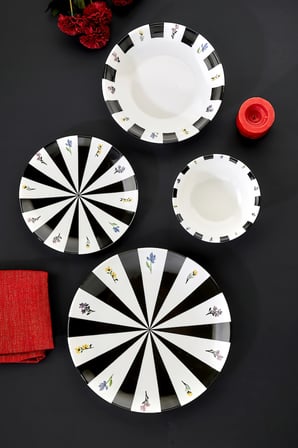 Cooker Noirelle 24 Parça Porselen Yemek Takımı CKR4277