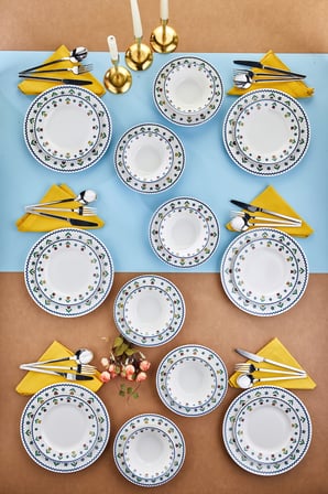 Cooker Tulipe 24 Parça Porselen Yemek Takımı CKR4807