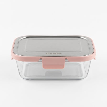 Cooker CKR3488 Cam Saklama Kabı 1000 ml Pembe