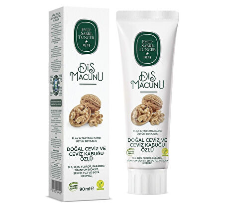 Eyüp Sabri Tuncer Doğal Diş Macunu 90gr Ceviz & Ceviz Kabuğu Özlü