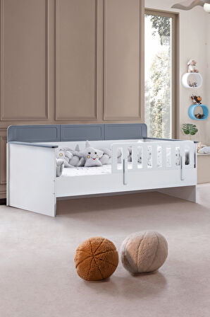 Karyola, Mira Montessori Karyola - Antrasit + 1 Adet Comfort Yatak