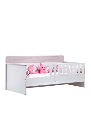 Karyola, Flora Montessori Karyola - Pembe + 1 Adet Comfort Yatak