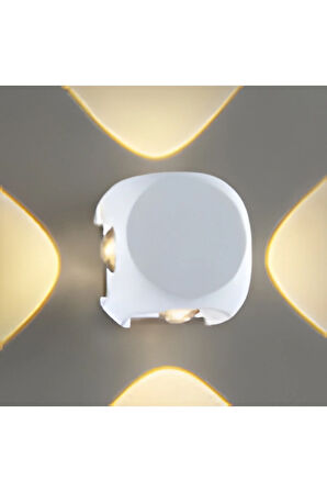 DEKORATİF STAR DUVAR APLİĞİ — KDA750 / 4W / 3000K SARI IŞIK/ IP54