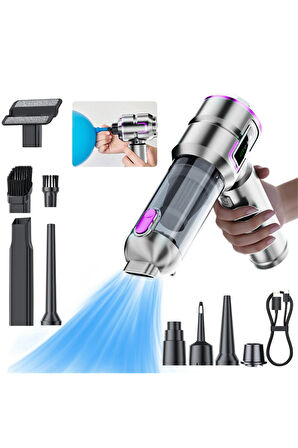 ST-6697APlus 20000 PA Şarjlı Kablosuz El Süpürgesi | Fırçasız Motorlu Güçlü Araç Süpürgesi