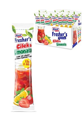 Fresher's Çilekli Limonata Toz İçecek 13 Gr x 48 Adet