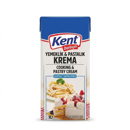 Kent Boringer Yemeklik & Pastalık Krema (Şekersiz) 1 Kg