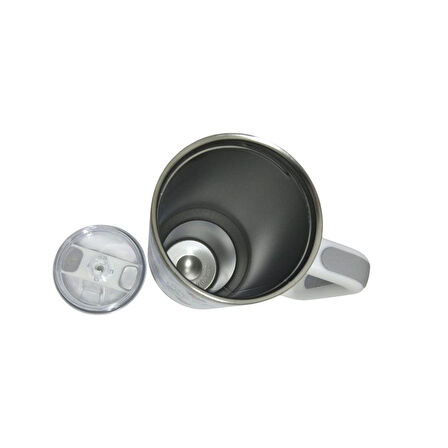 Cooker YK1549 Pipetli 1,2 lt Çelik Bardak Termos Beyaz