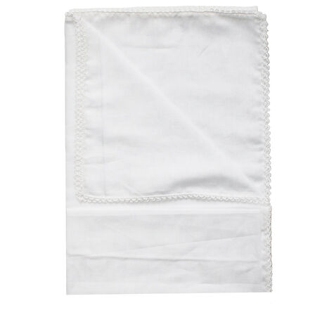 Beyaz Biyeli Yüz Örtüsü