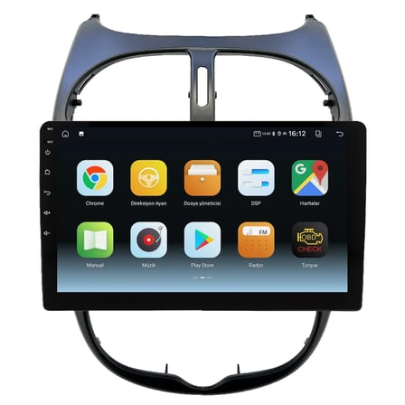 Peugeot 206 Android Multimedya Sistemi (2006-2011) CRV-4427XA