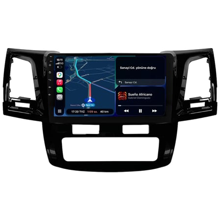 Toyota Hilux Android Multimedya Sistemi (2006-2014) CRV-4784XA Dijital Klima