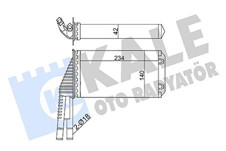 Psa Kalorıfer Radyatoru C1 I- II -107 - Aygo - Kale 355265