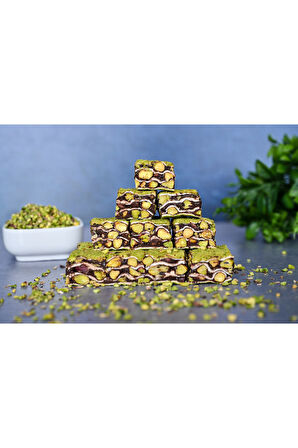 Tadım Dünyası Toz Fıstıklı Çikolatalı Baklava Türk Lokumu 500 gr