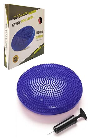 Gymo Pompalı Denge Yastığı Balance Disk Denge Pedi 33cm Mavi