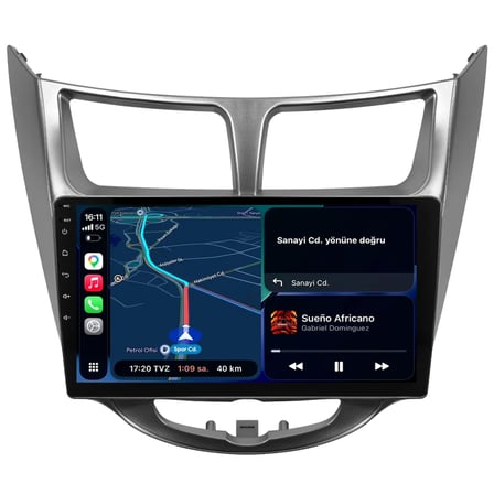 Hyundai Accent Blue Android Multimedya Sistemi (2011-2017) CRV-4260XA Gri Çerçeve