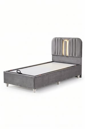 Baza Seti, Porto Ledli Tek Kişilik Baza Başlık Maxi Yatak Seti - 100x200 cm