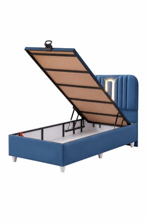 Baza Seti, Porto Ledli Tek Kişilik Baza Başlık Maxi Yatak Seti - 100x200 cm