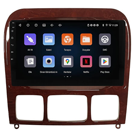 Mercedes S Class W220 Android Multimedya Sistemi (1999-2005) CRV-4346XR