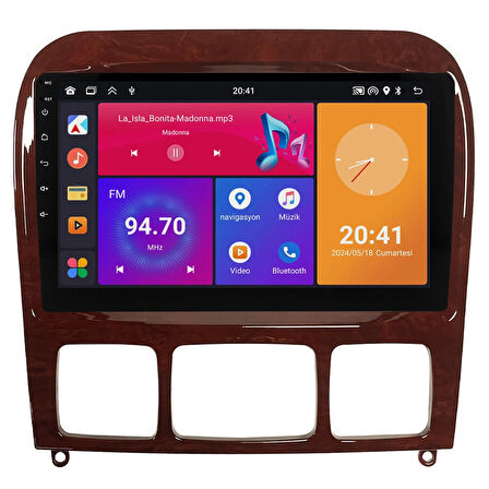 Mercedes S Class W220 Android Multimedya Sistemi (1999-2005) CRV-4346XR