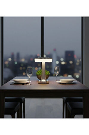 3 Fonksiyonlu Masa Lambası – KML105 (Dokunmatik Sensörlü) - GÜMÜŞ